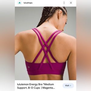 Lululemon Energy Bra - Magenta